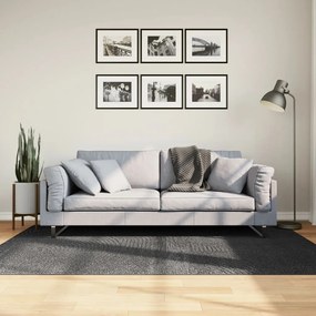 Tappeto Iza A Pelo Corto Aspetto Scandinavo Antracite 140x200cm /
