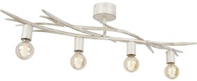 Plafoniera GARNISH 4xE27/15W/230V bianco/patina