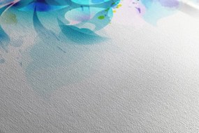 Stampa su tela – Volto femminile di moda con elementi astratti
