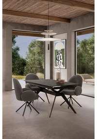 Poltrona grigio scuro Dario - Marckeric