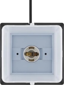 Brilagi - Lampada da esterno con 2 prese SCHUKO, 1x attacco E14 (max 15W), 230V, IP44, nera
