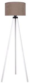 Brilagi - Lampada con piedistallo VELVET 1xE27/60W/230V bianco/beige