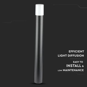 Lampada da esterno 1xGU10/35W/230V IP54 80 cm nero