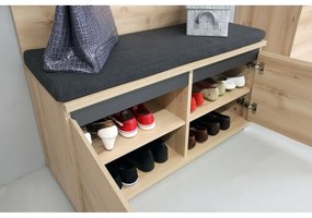 Scarpiera in faggio con panca Lissabon - Germania