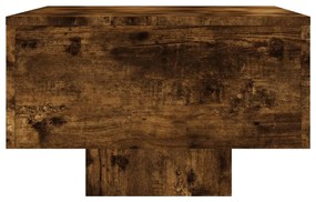 Tavolino da salotto rovere fumo 100x49,5x31cm legno multistrato