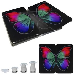 WENKO 2521474500 - Piastra di copertura ABDECKPLATTE - GRAFIK 30x52 cm multicolore