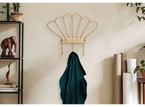 Appendiabiti da parete in metallo in colore naturale Panama - Mauro Ferretti