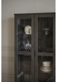 Vetrina marrone in rovere 82x185 cm Filippa - Rowico