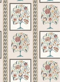 Osborne & Little Carta da parati Taniska - Eucalyptus/ Charcoal