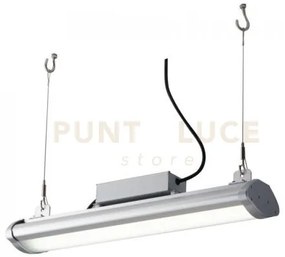 Faro led high-bay superia argento in alluminio 200w 30000lm 4000k i...