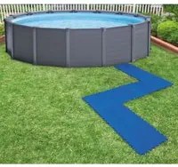 INTEX Protezioni del Pavimento della Piscina 8 pz 50x50 cm Blu