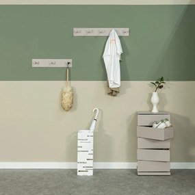 Attaccapanni da parete grigio tortora in metallo 70 cm Leatherman – Spinder Design