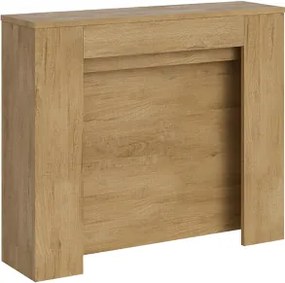 Consolle allungabile 90x25/211 cm NIVES Quercia Natura allunghe interne