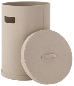 Cesta per il bucato beige in finta pelle 67,5 l Sahla M – Blomus