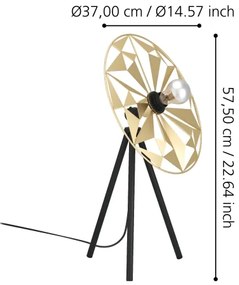 Eglo 43808 - Lampada da tavolo CASTANUELO 1xE27/40W/230V