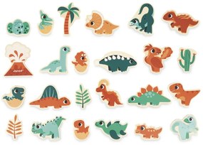 Magneti in legno - Dinosauri - 24 pz