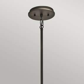 Lampadario Contemporaneo Emory Acciaio Bronzo Antico 4 Luci E27