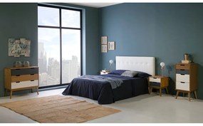 Cassettiera in legno di pino massiccio, larghezza 80 cm Cusco - Marckeric