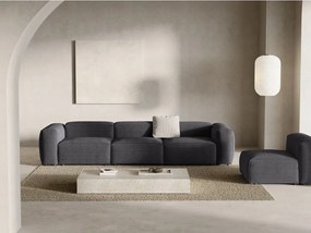 Divano grigio scuro con rivestimento in velluto a coste 364 cm Bergamo – Cosmopolitan Design