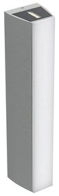 Applique Bidirezionale Grigia 12W CCT, IP65 da esterno - Serie FILO Colore Bianco Variabile CCT