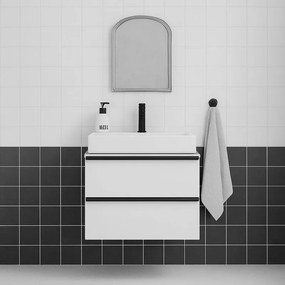 Cassetti in truciolare L 55 x L 15 cm bianco opaco Fusion