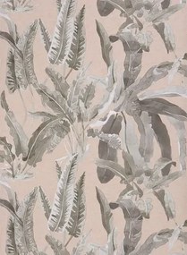 Nina Campbell Carta da parati benmore - Blush/ Grey