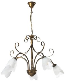 ONLI - Lampadario a sospensione con catena ODINO 5xE14/6W/230V