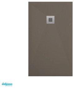 Duplach "Plus" Piatto Doccia Marmoresina Effetto Pietra Colore Taupe 100x140 H 3