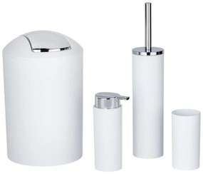 WENKO 24077800 - Set CALVO 6,5x13 cm bianco/lucido cromato
