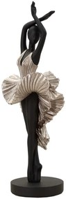 Statuetta Ballerina Elegante in Argento - cm 17x14x43