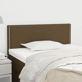 Testiera Marrone Scuro 80x5x78/88 Cm İn Tessuto /