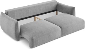 Divano grigio chiaro allungabile 230 cm Leila – Makamii