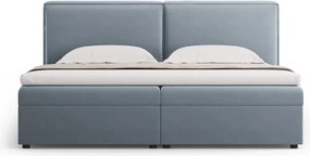 Letto boxspring azzurro con contenitore 180x200 cm Arendal - Cosmopolitan Design