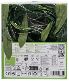 Aigostar - Catena solare LED 100xLED/12m IP65 bianco caldo olive