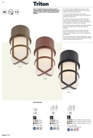 Redo 90195 - Luce Spot da esterno TRITON 1xE27/28W/230V IP54 nero