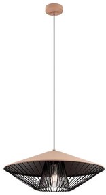 Redo 01-3009 - Lampada a sospensione su cavo GRILL 1xE27/42W/230V Ø 49,5 cm nero/marrone