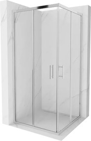 Mexen Rio cabina doccia quadrata 90 x 90 cm, trasparente, cromo - 860-090-090-01-00