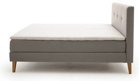 Letto boxspring grigio chiaro 160x200 cm Stockholm - Meise Möbel