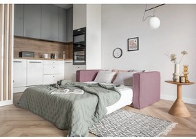 Divano letto rosa 168 cm Lucky Lucy - Miuform