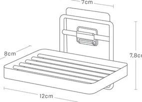 Portasapone autoportante in metallo bianco Film Hook - YAMAZAKI