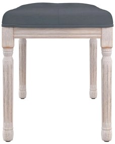 Panca grigio scuro 80x40x49 cm in velluto