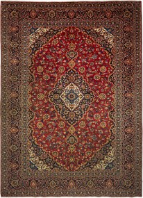 Kashan Tappeto persiano 290 x 400 Rosso (Iran) Annodato A Mano