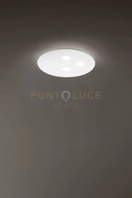 Plafoniera in alluminio colore bianco random led 27w + 21w 3000k cr...