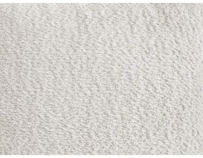 Divano angolare bianco allungabile/con contenitore (con penisola a sinistra/con chaise lounge) con rivestimento in bouclé Roxelane – Bobochic Paris