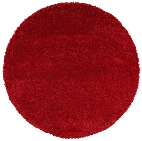 Tappeto rosso , ø 100 cm Aqua Liso - Universal