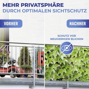 Parasole verde in plastica 500x85 cm Wilder Wein – Maximex