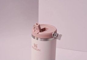 Borraccia termica rosa chiaro in acciaio inox 410 ml IceFlow™ Flip Straw 2.0 Tumbler Rose Quartz – Stanley