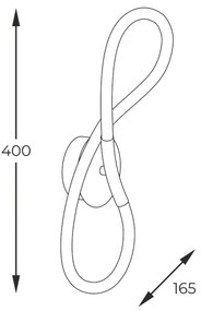 Zuma Line 20006W-BK - Applique a LED BALBO LED/14W/230V 3000/4000/6000K