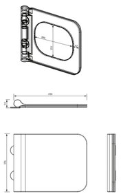 OMNIRES BOSTONDEBP - Sedile del water SoftClose BOSTON duroplast/bianco lucido