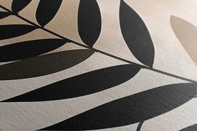 Quadro su tela – Forme botaniche astratte felce